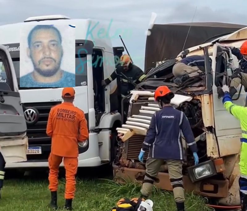 Grave colisão entre carretas e caminhão termina com motorista morto atropelado na BR-163; vídeo