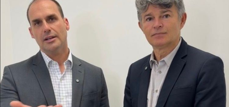 Medeiros se encontra com Eduardo Bolsonaro nos EUA e critica entraves do STF a obras de infraestrutura em MT