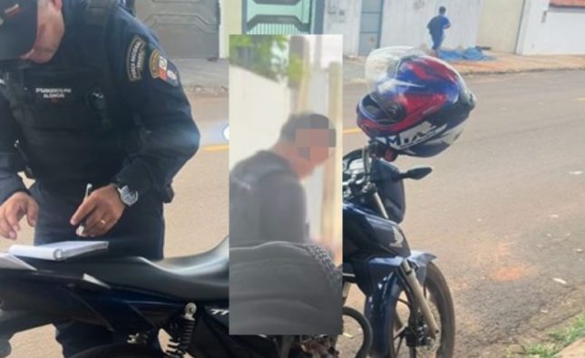 Menor pega moto pra pagar de “gatão” em escola, empina e acaba apreendido em Rondonópolis; vídeo