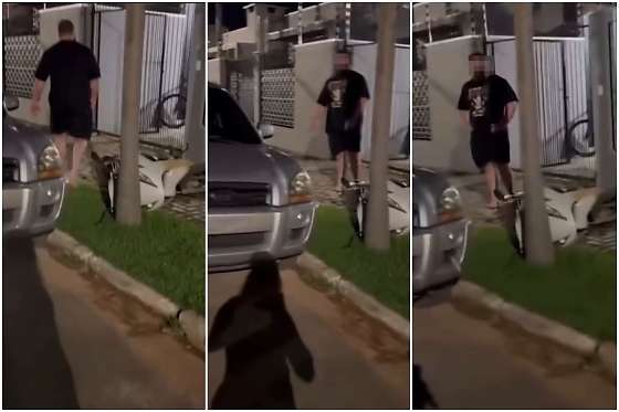 Personal não aceita o fim, destrói moto no meio da rua e ameaça ex de morte em MT; vídeo viralizou