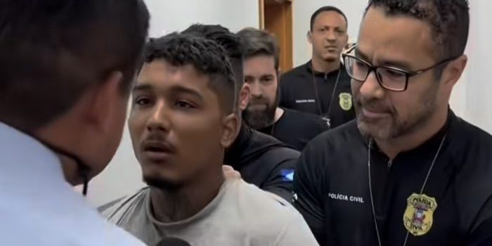 Suspeito de matar cruelmente a irmã chora e tenta se matar em Delegacia em MT; vídeo