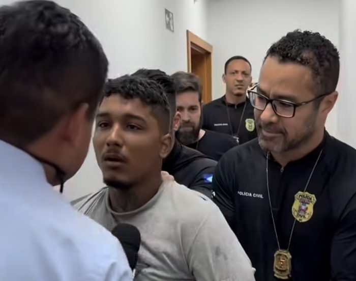 Suspeito de matar cruelmente a irmã chora e tenta se matar em Delegacia em MT; vídeo