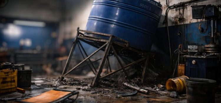 Trabalhador morre prensado por caixa d’ água durante serviço em oficina em MT