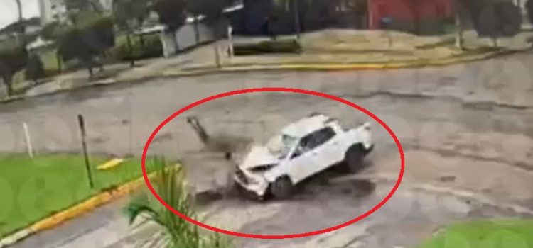 Vídeo mostra motociclista sendo arremessado em atropelamento brutal em MT; estado é gravíssimo