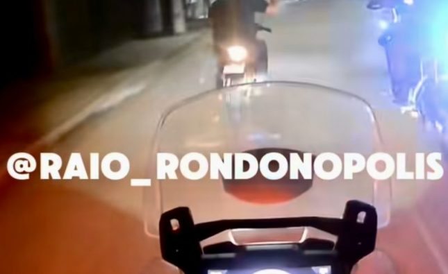 Vídeo mostra perseguição a ‘amostradinho’ pelas ruas que terminou em prisão em Rondonópolis