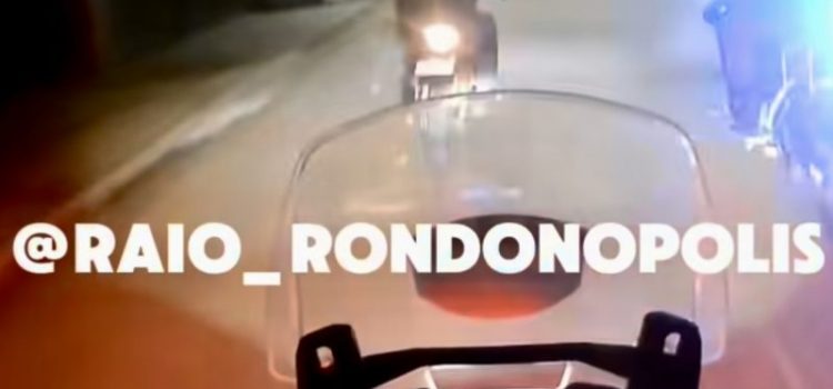 Vídeo mostra perseguição a ‘amostradinho’ pelas ruas que terminou em prisão em Rondonópolis