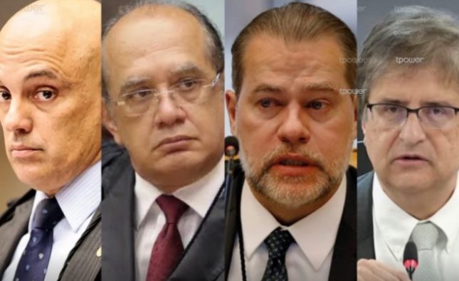 CPI do Crime Organizado pede o indiciamento de Moraes, Toffoli, Gilmar Mendes e Paulo Gonet