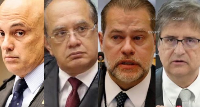 CPI do Crime Organizado pede o indiciamento de Moraes, Toffoli, Gilmar Mendes e Paulo Gonet