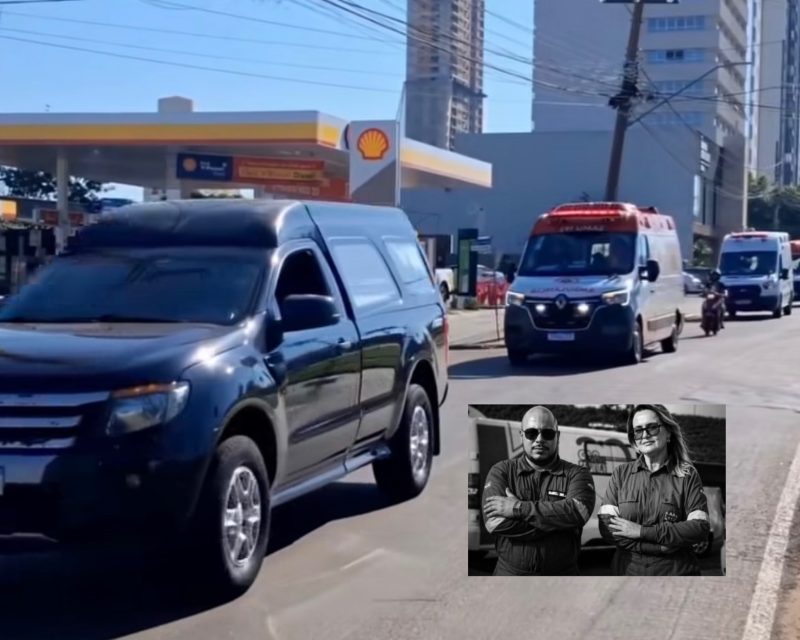 Comoção toma conta de Rondonópolis em cortejo de despedida para vítimas de acidente com ambulância