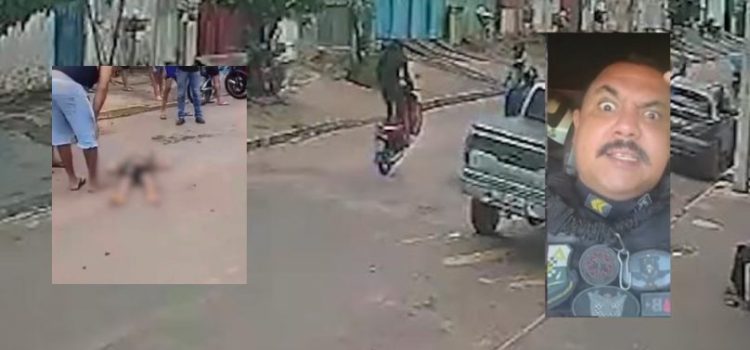 Criança fica ferida ao ser atropelada por amostradinho empinando moto e Salamaleico reage ‘porcarias’; assista