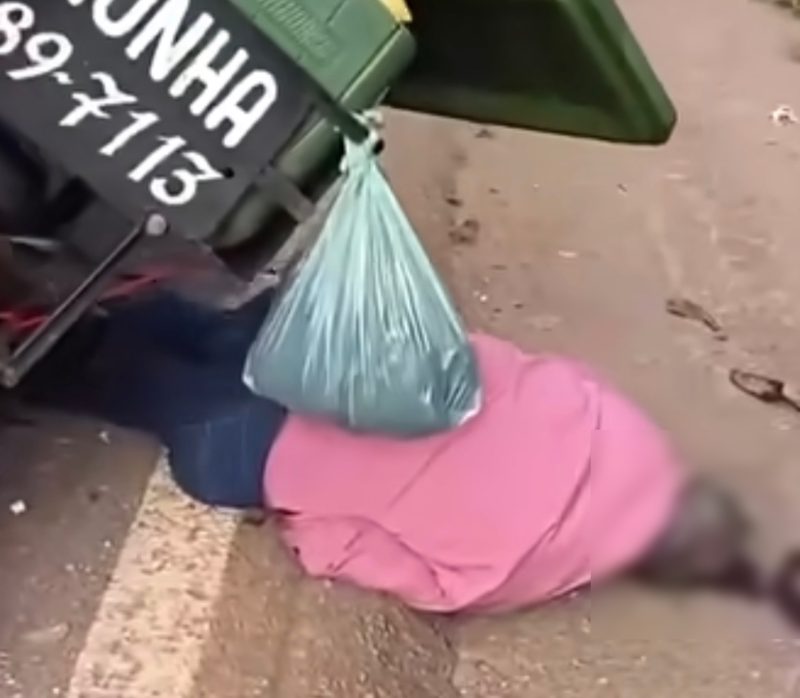 Idoso vendedor de pamonha morre após colidir na traseira de camionete em MT; vídeo forte