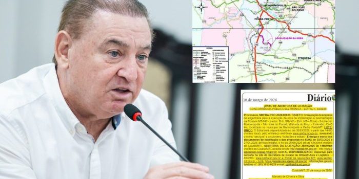 Licitação é publicada e MT-040 terá 33 km de asfalto novo em trecho articulado pelo deputado Nininho