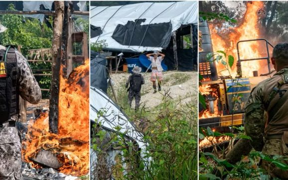 Megaoperação causa prejuízo de R$ 42 milhões ao garimpo ilegal na Terra Indígena Sararé em MT; vídeo