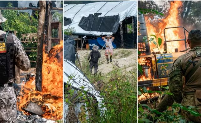 Megaoperação causa prejuízo de R$ 42 milhões ao garimpo ilegal na Terra Indígena Sararé em MT; vídeo