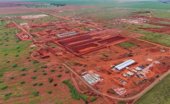 Obras da Inpasa já estão em ritmo acelerado em Rondonópolis