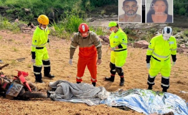 Ocupantes de moto morrem após carreta perder controle em buraco e invadir pista na BR-163; vídeo
