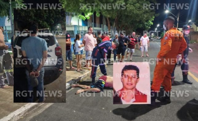 PM age rápido e prende assaltante que atropelou e matou motociclista em Rondonópolis; vídeo