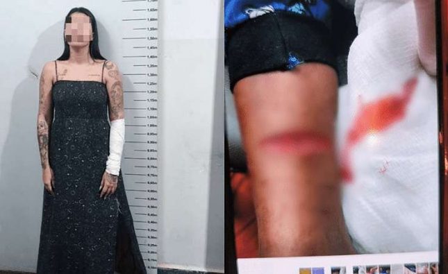 PM prende mulher após ela ferir o filho enquanto tentava se matar com fio de carregador