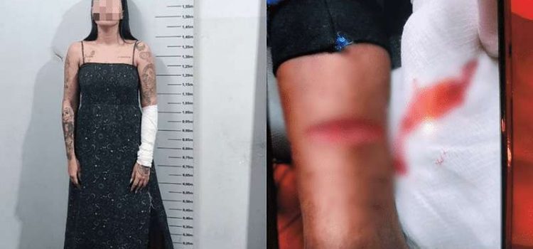 PM prende mulher após ela ferir o filho enquanto tentava se matar com fio de carregador