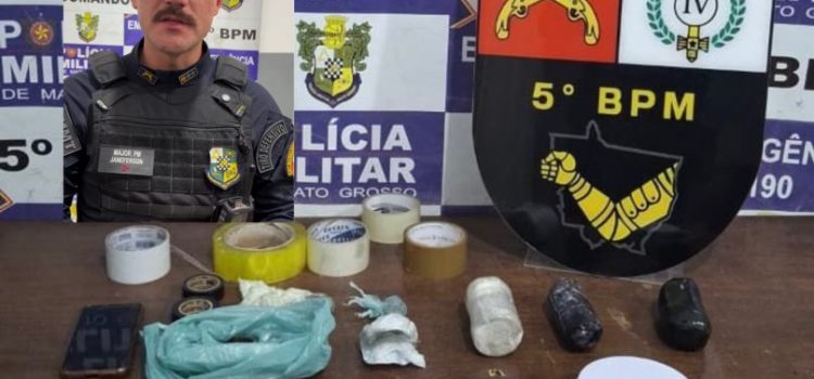 PM ‘estoura’ escritório do CV em Rondonópolis e apreende drogas que seriam levadas à Mata Grande; vídeo