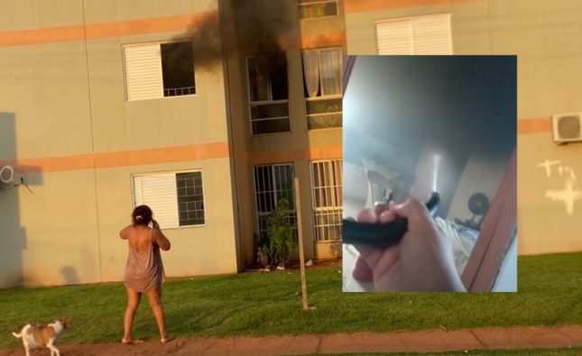 Panela esquecida no fogão provoca incêndio e assusta moradores no Celina Bezerra em Rondonópolis; vídeos