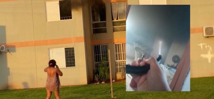 Panela esquecida no fogão provoca incêndio e assusta moradores no Celina Bezerra em Rondonópolis; vídeos