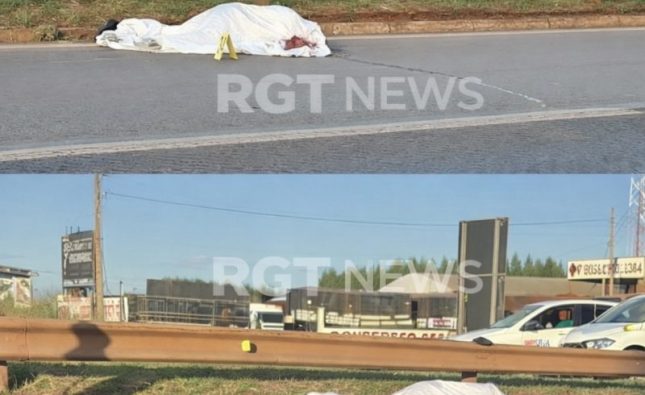 Queda de moto termina com um morto e outro ferido na BR-364 em Rondonópolis; vídeo