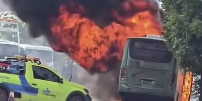 Rápida ação de motorista em ônibus em chamas salvou trabalhadores em Rondonópolis; vídeo viralizou