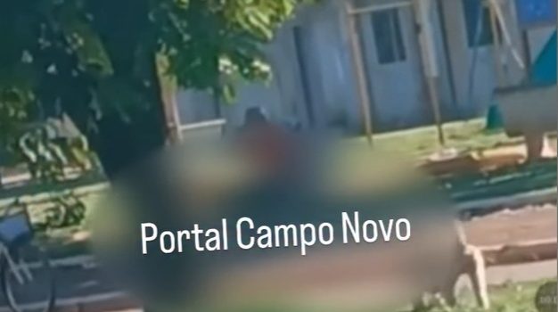 Tarado é flagrado ‘se tocando’ em praça na frente de crianças em MT; vídeo