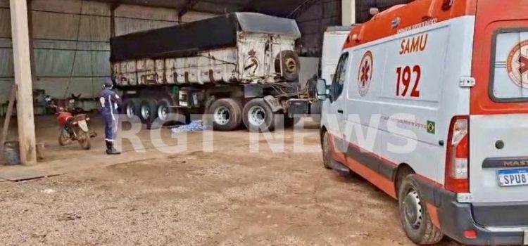 Trabalhador morre esmagado por carreta dentro de empresa em Rondonópolis; vídeo