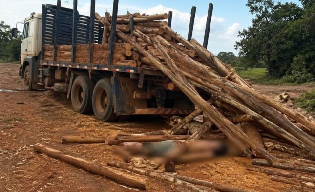 Trabalhador morre no hospital após ser esmagado por carga de madeira em MT