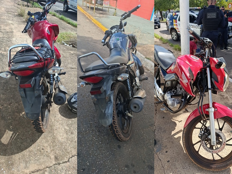 Três motos roubadas se envolvem em acidente na Lions e homem acaba preso em Rondonópolis