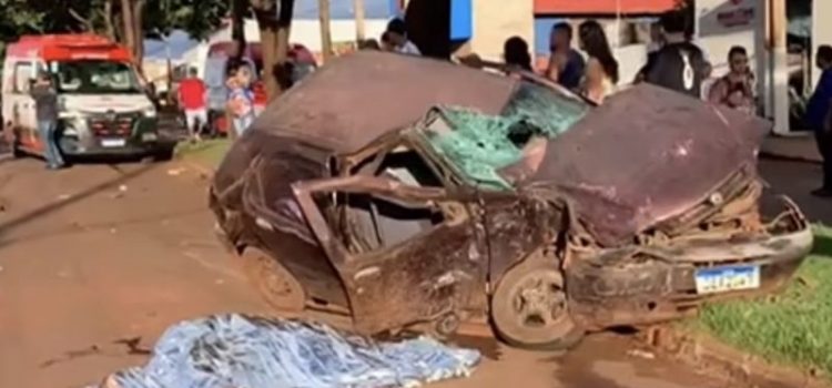 Vídeo forte mostra passageira que morreu após gravíssimo acidente entre RAM e carro em MT; vítima identificada