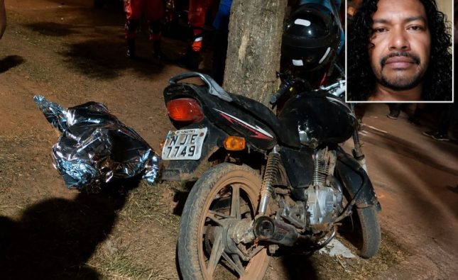 Alta velocidade: motociclista morre ao colidir brutalmente contra árvore em MT; vídeo