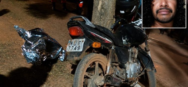 Alta velocidade: motociclista morre ao colidir brutalmente contra árvore em MT; vídeo