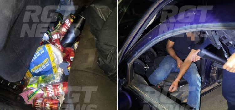 Bêbado atropela adolescente, “apaga” dentro de carro e acaba nas mãos da PM; veja