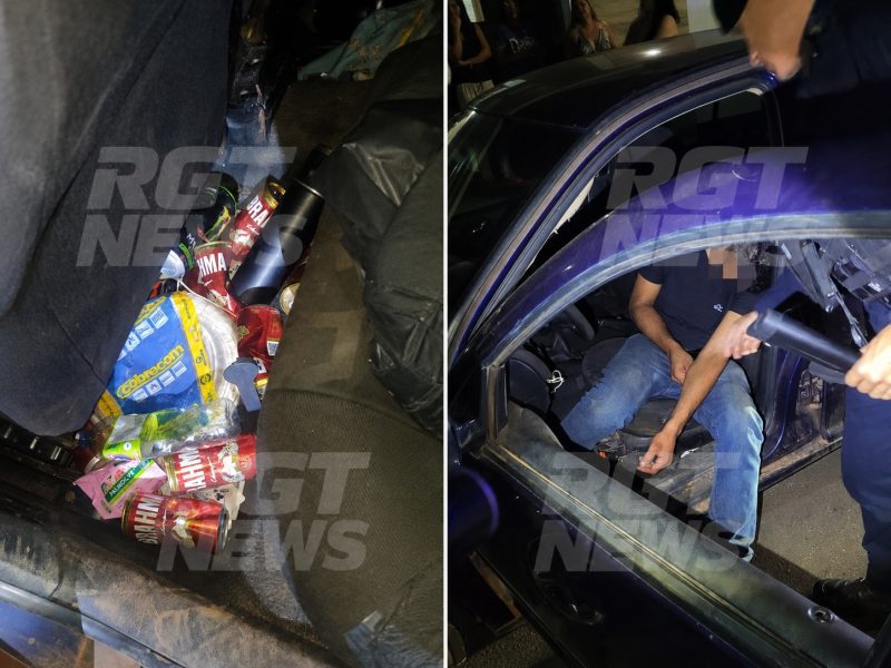 Bêbado atropela adolescente, “apaga” dentro de carro e acaba nas mãos da PM; veja