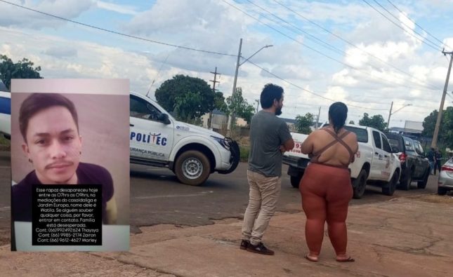 Carro de jovem desaparecido é encontrado com sangue e carta de despedida em Rondonópolis