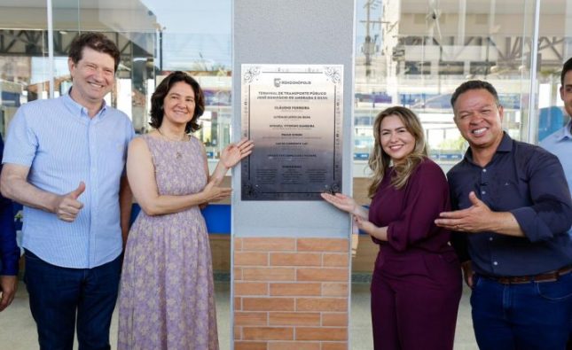 Casal Balbinotti acompanha inauguração do novo terminal de Rondonópolis e recebe reconhecimento de lideranças locais