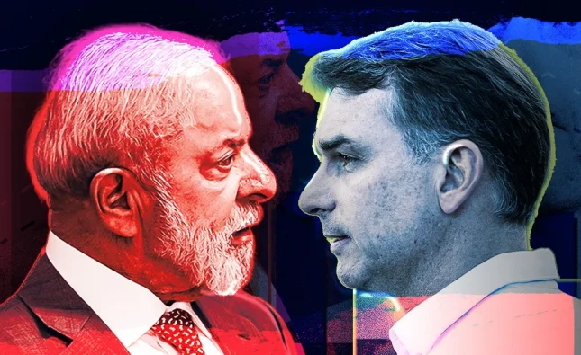 Datafolha: Lula e Flávio Bolsonaro têm 45% das intenções de voto no 2º turno