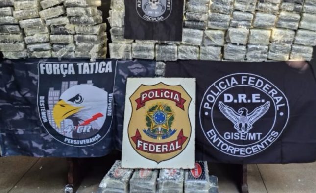 Forças de segurança de Rondonópolis apreendem 250 kg de cocaína e causam prejuízo de R$ 15 milhões à facção; vídeo