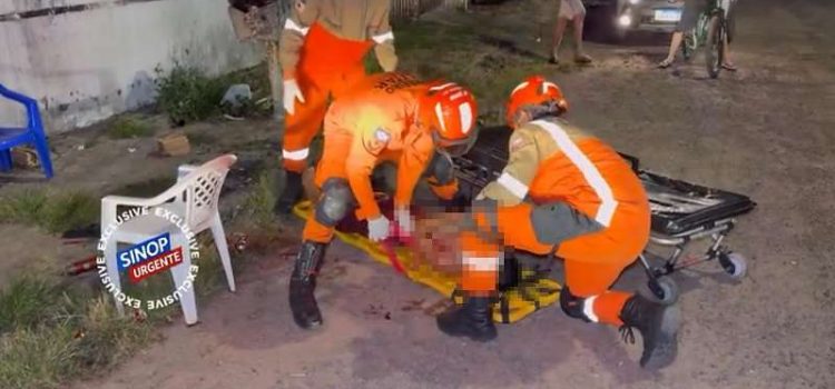Homem tenta matar colega a facadas e diz ter ouvido “vozes” antes do ataque em MT; vídeo