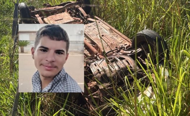 Jovem desaparecido é encontrado com vida após três dias preso em picape capotada perto de Rondonópolis
