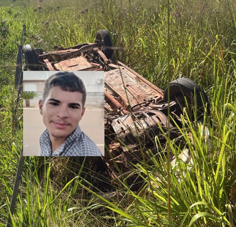 Jovem desaparecido é encontrado com vida após três dias preso em picape capotada perto de Rondonópolis