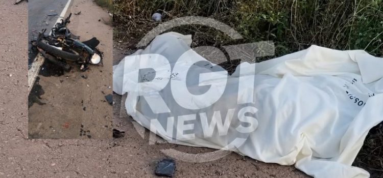 Motociclista morre em colisão frontal com carreta em cidade ao lado de Rondonópolis; imagens