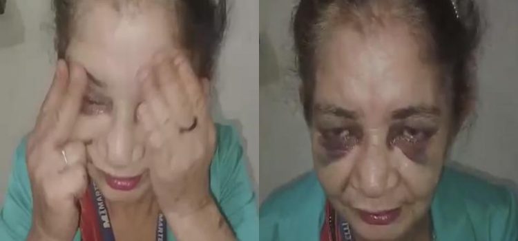 Mulher é brutalmente espancada após negar bebida alcoólica e dinheiro a lunático em MT; vídeo forte