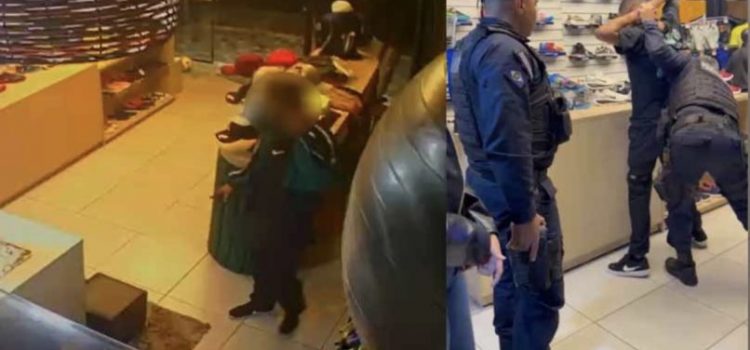 Tarado mostra órgão genital para vendedora dentro de loja e acaba preso em MT; vídeo mostra tudo