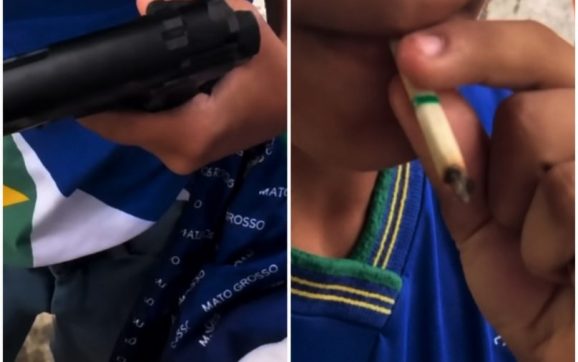 Vídeo de alunos com simulacro e ‘cigarro de maconha’ dentro de escola viraliza em Rondonópolis; DRE se manifesta