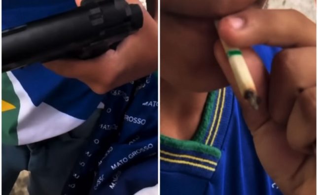 Vídeo de alunos com simulacro e ‘cigarro de maconha’ dentro de escola viraliza em Rondonópolis; DRE se manifesta