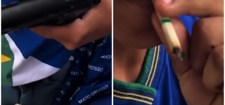 Vídeo de alunos com simulacro e ‘cigarro de maconha’ dentro de escola viraliza em Rondonópolis; DRE se manifesta